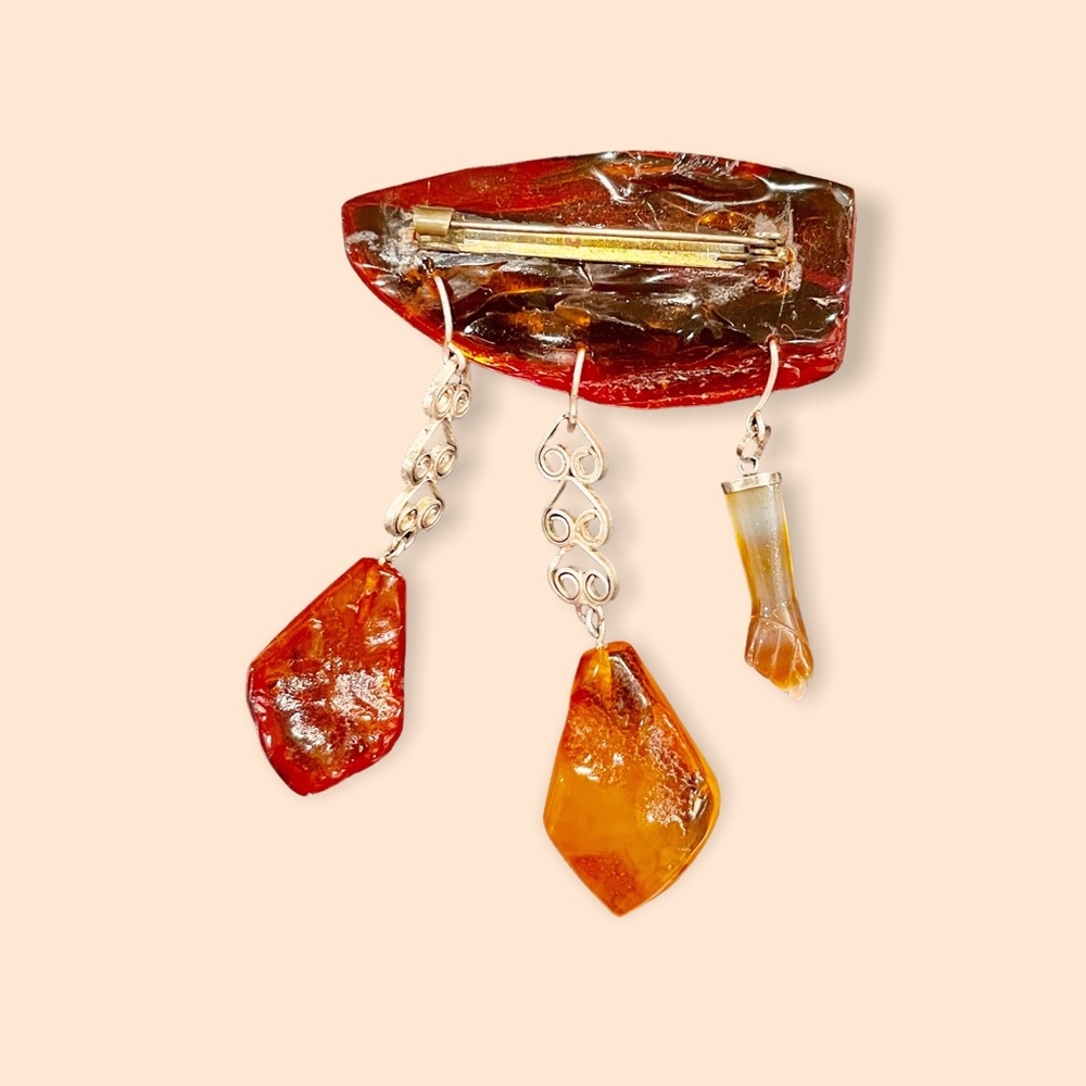 SPECTACULAR PIECE OF VINTAGE AMBER - Picture 11 of 16